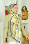 Loryan Scarf Ekose Zincir Şal -Mint 
