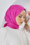 Loryan Scarf Floş Jakar Serisi Ağaç Kabuğu Desenli Şal Fuşya
