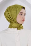 Loryan Scarf Jakar Şal - Delta Floş Jakar Şal 4299 Fıstık Yeşili