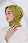 Loryan Scarf Jakar Şal - Delta Floş Jakar Şal 4299 Fıstık Yeşili