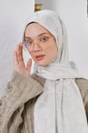 Loryan Scarf Jakar Şal - Stone Floş Jakar Şal 4312 Taş