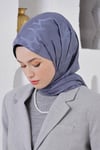 Loryan Scarf Jakar Şal - Stone Floş Jakar Şal 4312 Kot Mavi
