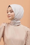 Loryan Scarf Kendinden Desenli Tek Renk Kayla Jakarlı Pamuklu Şal Taş