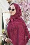 Loryan Scarf Lavin Girdap Şal - Bordo
