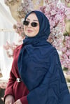 Loryan Scarf Lavin Girdap Şal - Lacivert