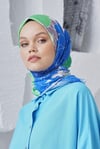 Loryan Scarf Linen Keten Karışımlı Pamuklu Rose Desenli Eşarp Benetton