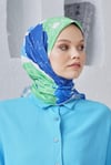 Loryan Scarf Linen Keten Karışımlı Pamuklu Rose Desenli Eşarp Benetton