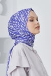 Loryan Scarf Linen Keten Karışımlı Pamuklu Çini Desenli Şal Very Peri