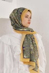 Loryan Scarf Linen Şal - Linen Harmony Pamuk Keten Şal 4298 Hardal
