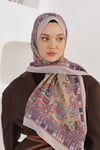 Loryan Scarf Linen Şal - Linen Harmony Pamuk Keten Şal 4298 Somon