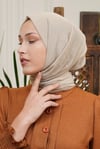 Loryan Scarf Tek Renk, Pamuklu Shimmer Şal Taş