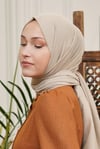 Loryan Scarf Tek Renk, Pamuklu Shimmer Şal Taş