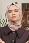Loryan Scarf Tek Renk, Pamuklu Shimmer Şal Vizon