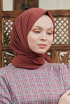 Loryan Scarf Tek Renk, Pamuklu Shimmer Şal Bakır