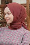 Loryan Scarf Tek Renk, Pamuklu Shimmer Şal Bakır