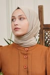Loryan Scarf Tek Renk, Pamuklu Shimmer Şal Taş