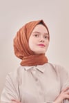 Loryan Scarf Viva Crush Bambu Kraş Şal Bakır