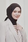 Loryan Scarf Viva Crush Bambu Kraş Şal Koyu Kahve