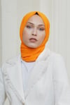 Loryan Scarf Viva Crush Bambu Kraş Şal Safran