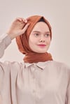 Loryan Scarf Viva Crush Bambu Kraş Şal Bakır