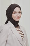 Loryan Scarf Viva Crush Bambu Kraş Şal Koyu Kahve