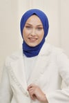 Loryan Scarf Viva Crush Bambu Kraş Şal Saks