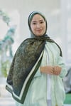 Loryan Scarf Zerre Degrade Etnik Şal - Haki