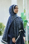 Loryan Scarf Zerre Degrade Etnik Şal - Lacivert