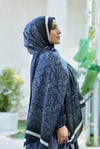 Loryan Scarf Zerre Degrade Etnik Şal - Lacivert