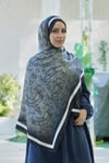 Loryan Scarf Zerre Degrade Etnik Şal -  Siyah