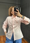 Aplikeli Açık Pembe Gömlek