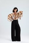 Koyu Kahve Bol Paça Pantalon