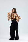 Koyu Kahve Bol Paça Pantalon
