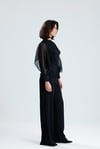 Organze Kollu üç Parça Takım