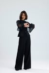Organze Kollu üç Parça Takım