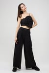 pantolon ve çiçekli büstiyer 4032