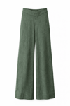 Yeşil Keten Oversize Takım
