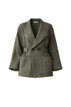 Yeşil Keten Oversize Takım