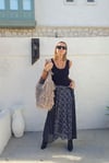 Bluz Parçalı Ekose Elbise