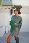 İki İplik Çıtçıtlı Sweatshirt