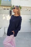 İki İplik Çıtçıtlı Sweatshirt