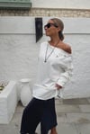 İki İplik Çıtçıtlı Sweatshirt