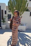 Missoni Sırt Dekolte Uzun Kollu Elbise
