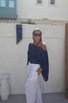 Yaprak Desen Triko Bluz