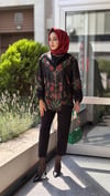 BROKAR VE FİLE KUMAŞ DETAYLI CEKET