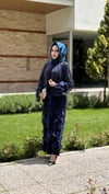 ÇİÇEK DETAYLI PAYET İŞLEMELİ ABAYA
