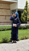 ÇİÇEK DETAYLI PAYET İŞLEMELİ ABAYA