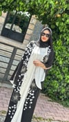 ÇİÇEK İŞLEMELİ ABAYA 
