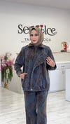 DESENLİ KOT CEKET