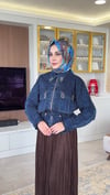 DESENLİ KOT CEKET